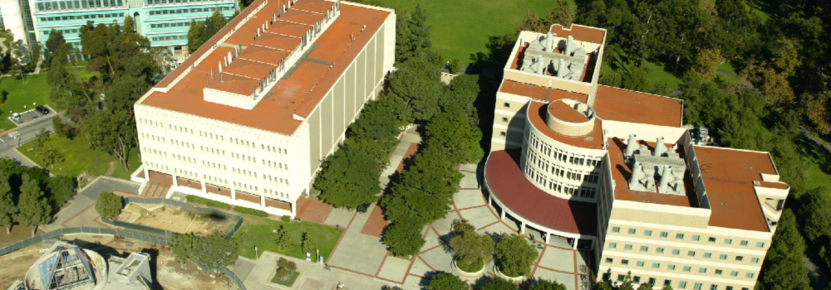 Rowland and Reines Halls aerial photo